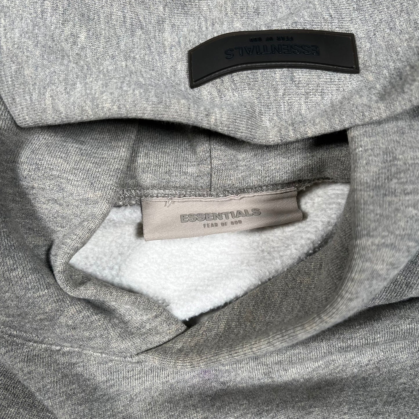 Essentials Fear of God FOG Grey Logo Hoodie Size Small USED x17671