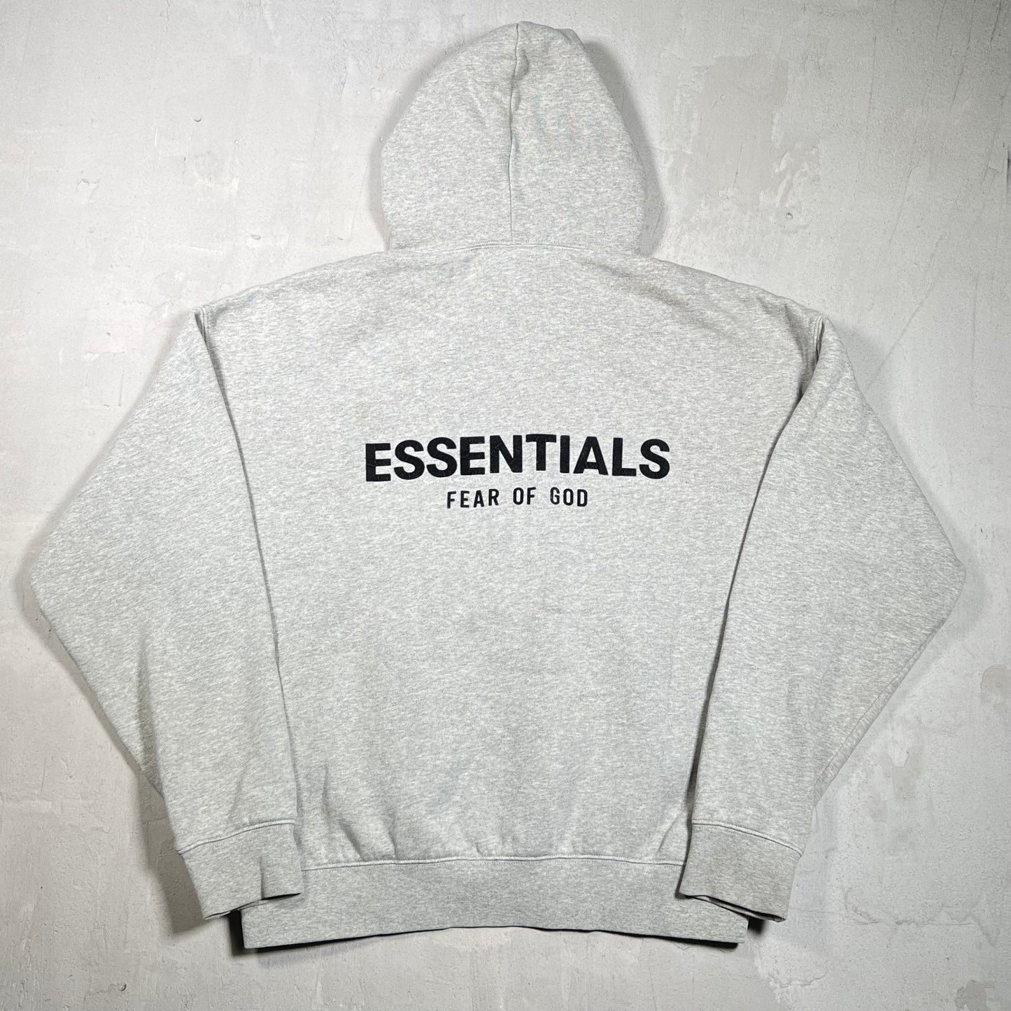 Essentials Fear of God FOG Grey Logo Hoodie Size Small USED x17671