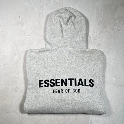 Essentials Fear of God FOG Grey Logo Hoodie Size Small USED x17671