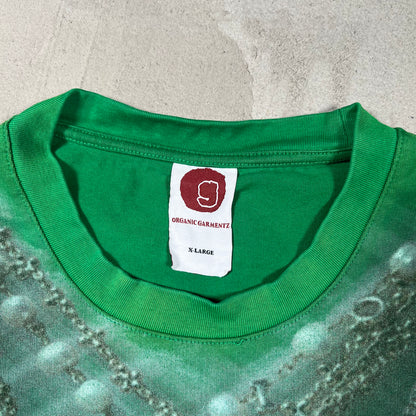 Organic Garments Green Multi Chain Tee Size XL USED x17806