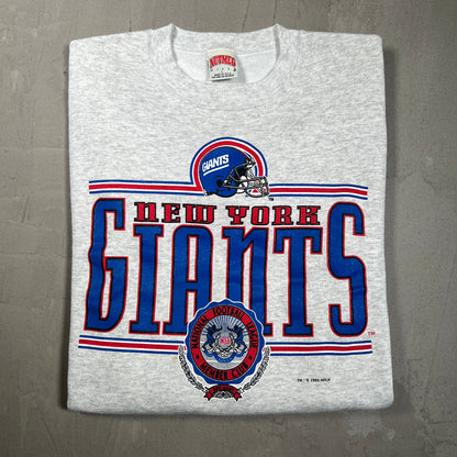 1993 New York Gaints Crest Grey Crewneck Size Large USED v19762