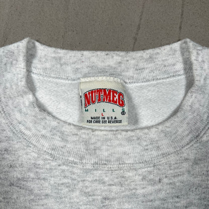 1993 New York Gaints Crest Grey Crewneck Size Large USED v19762