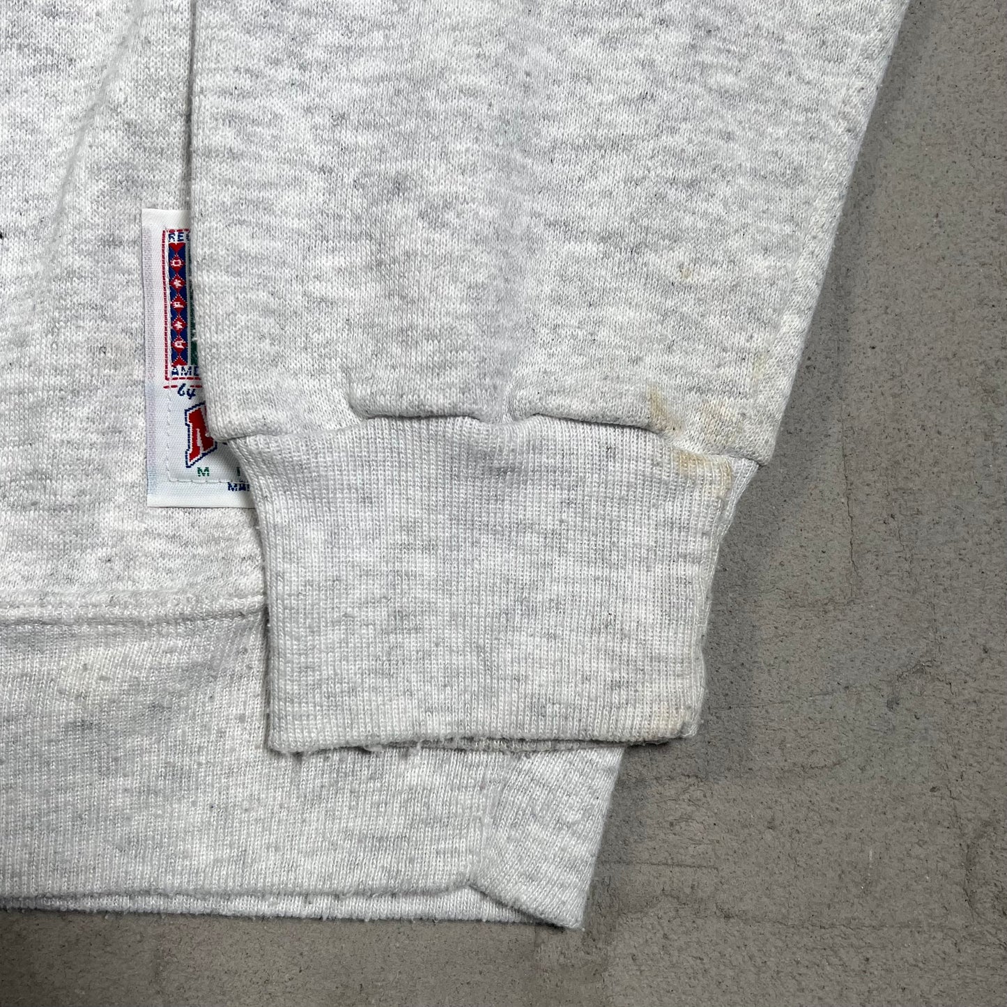 1993 New York Gaints Crest Grey Crewneck Size Large USED v19762