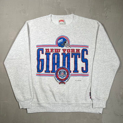 1993 New York Gaints Crest Grey Crewneck Size Large USED v19762
