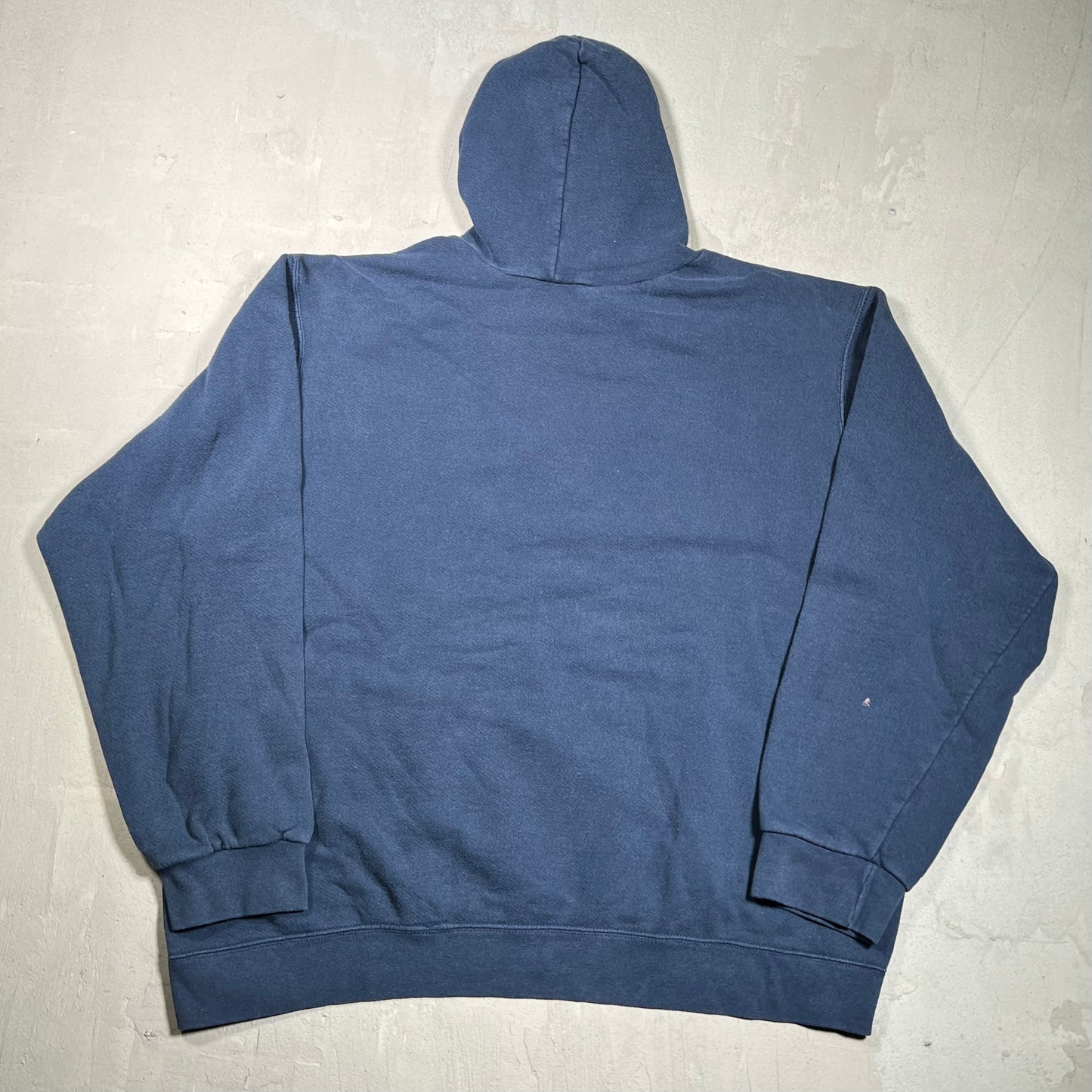 Y2K Nike Center Swoosh Navy Blue Pull Over Hoodie Size XL USED v19761