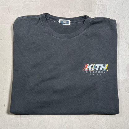 Kith 2011 City Marathon Black Tee Size XL USED x17886