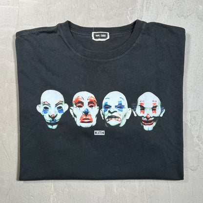 Kith Bat Man The Dark Knight Joker Clown Mask Black Tee Size XL USED x17887
