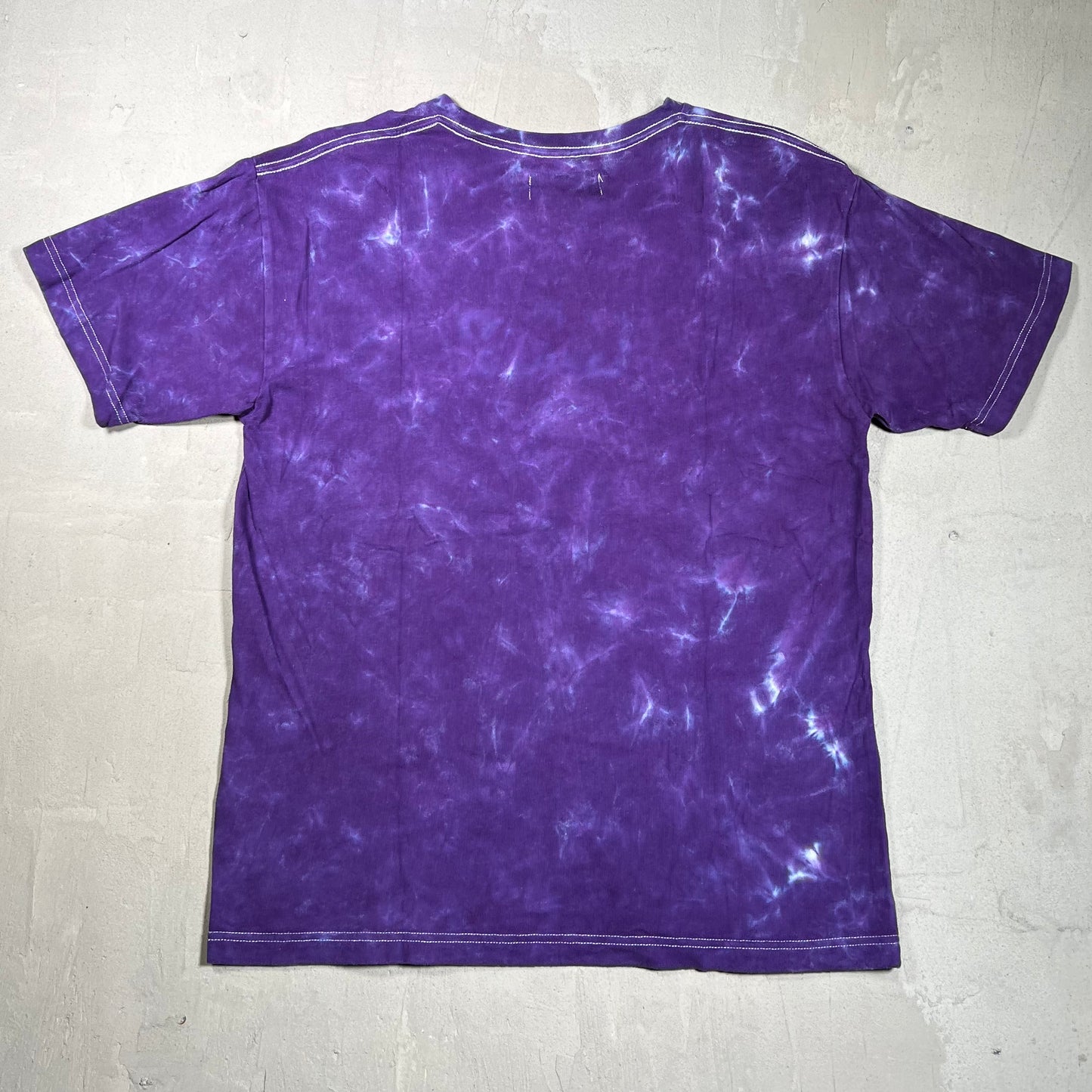 Kith Purple Tie Dye Box Logo Tee Size Large USED x17891
