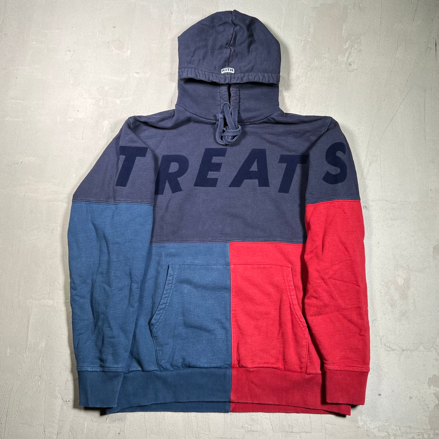 Kith Treats Triblock Pull Over Hoodie Size Medium USED x17889