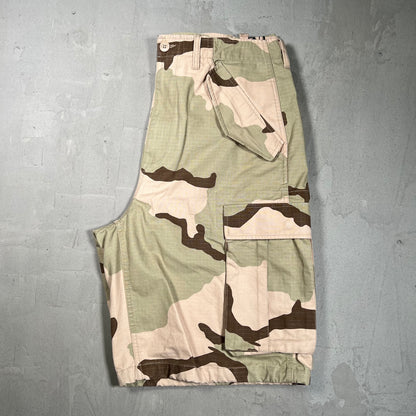 Stussy Sand Camo Cargo Shorts Size 34 USED x17863