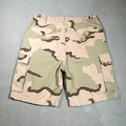 Stussy Sand Camo Cargo Shorts Size 34 USED x17863