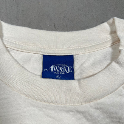 Awake NY Crawford Cream Tee Size XL USED x17862