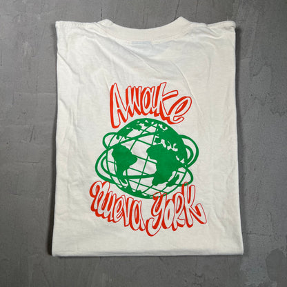 Awake NY Crawford Cream Tee Size XL USED x17862