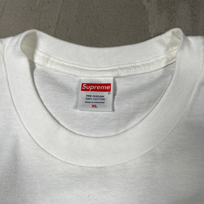 Supreme Painted White Tee Size XL USED x17856