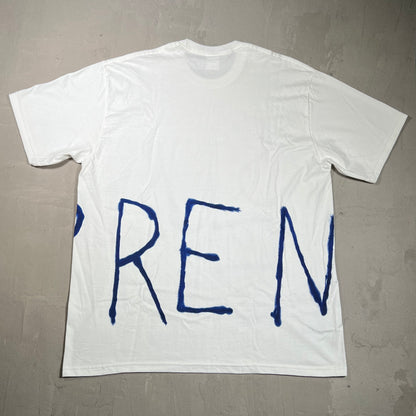 Supreme Painted White Tee Size XL USED x17856