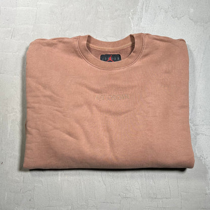 Air Jordan Basic Light Brown Crewneck Size XL USED v19735