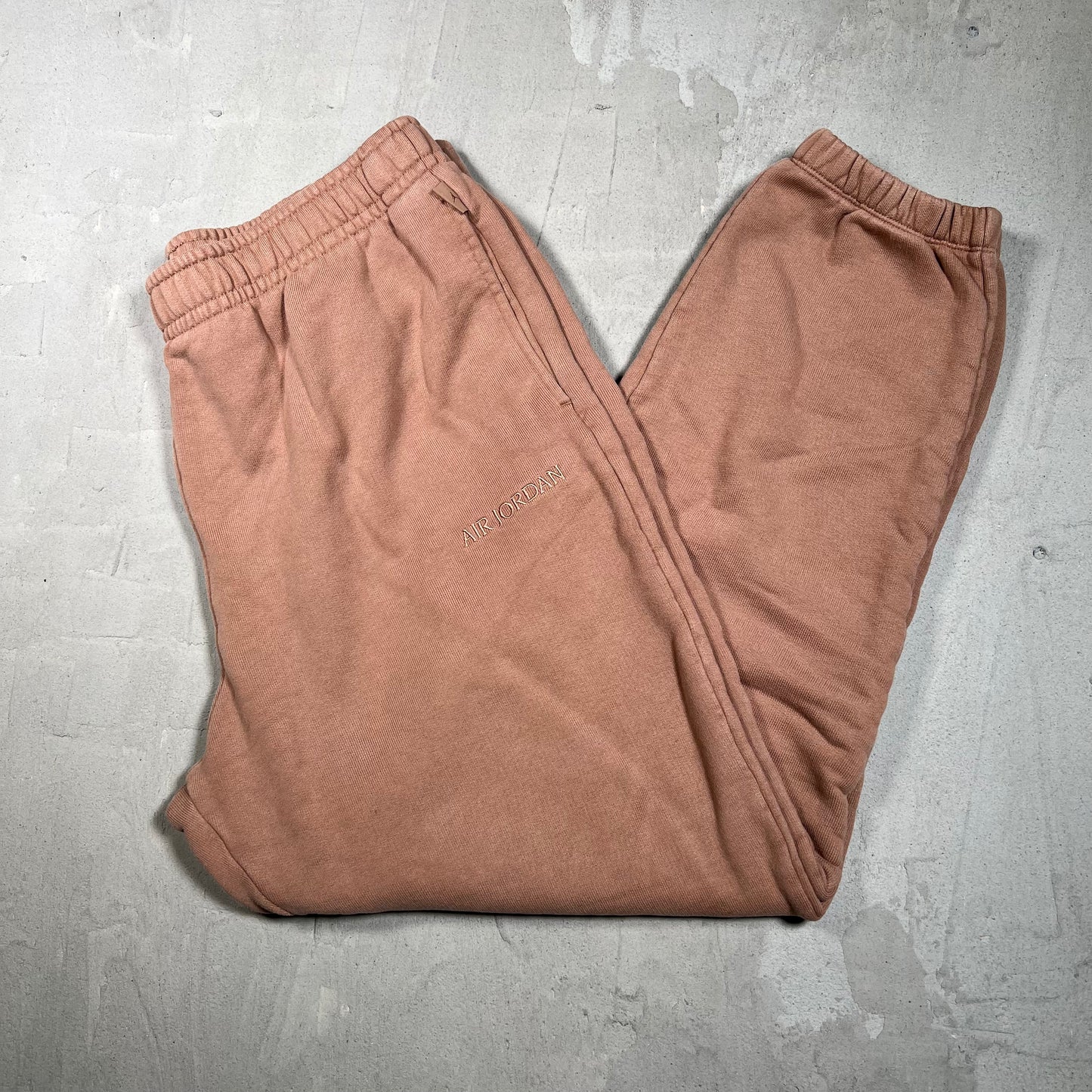 Air Jordan Basic Light Brown Sweatpants Size XL USED v19736