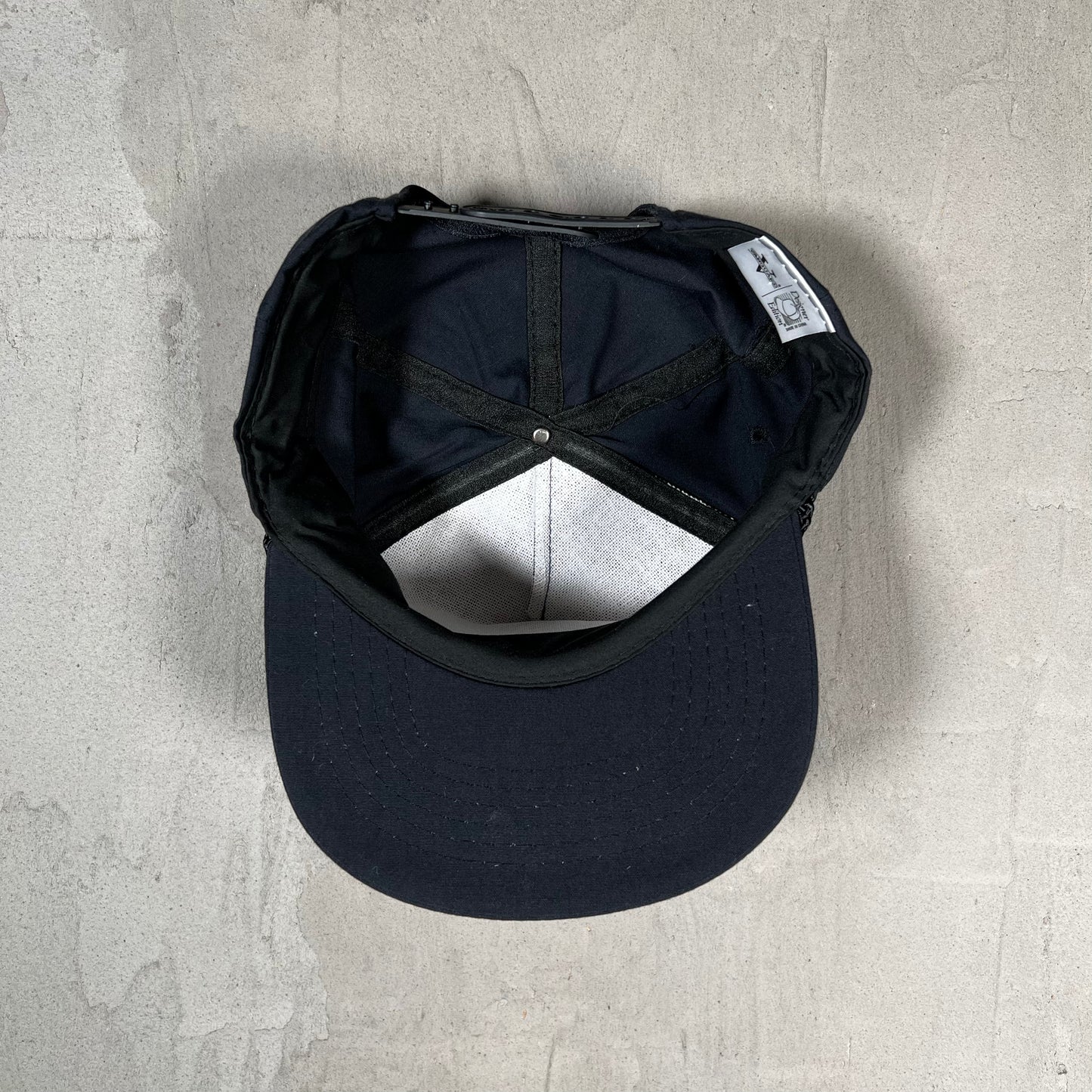 1989 Rolling Stones Steel Wheels Tour Dark Navy SnapBack Hat USED v19752