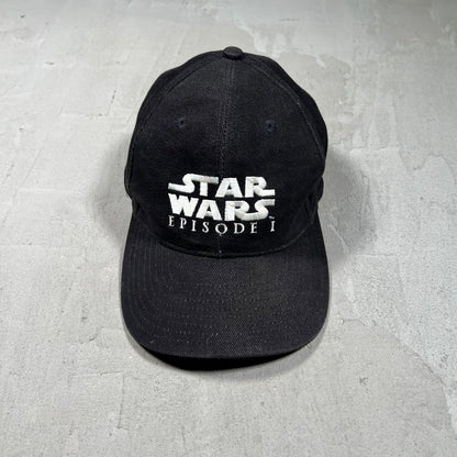 1999 Star Wars Episode 1 Pepsi Promo Black Strap Hat USED v19753