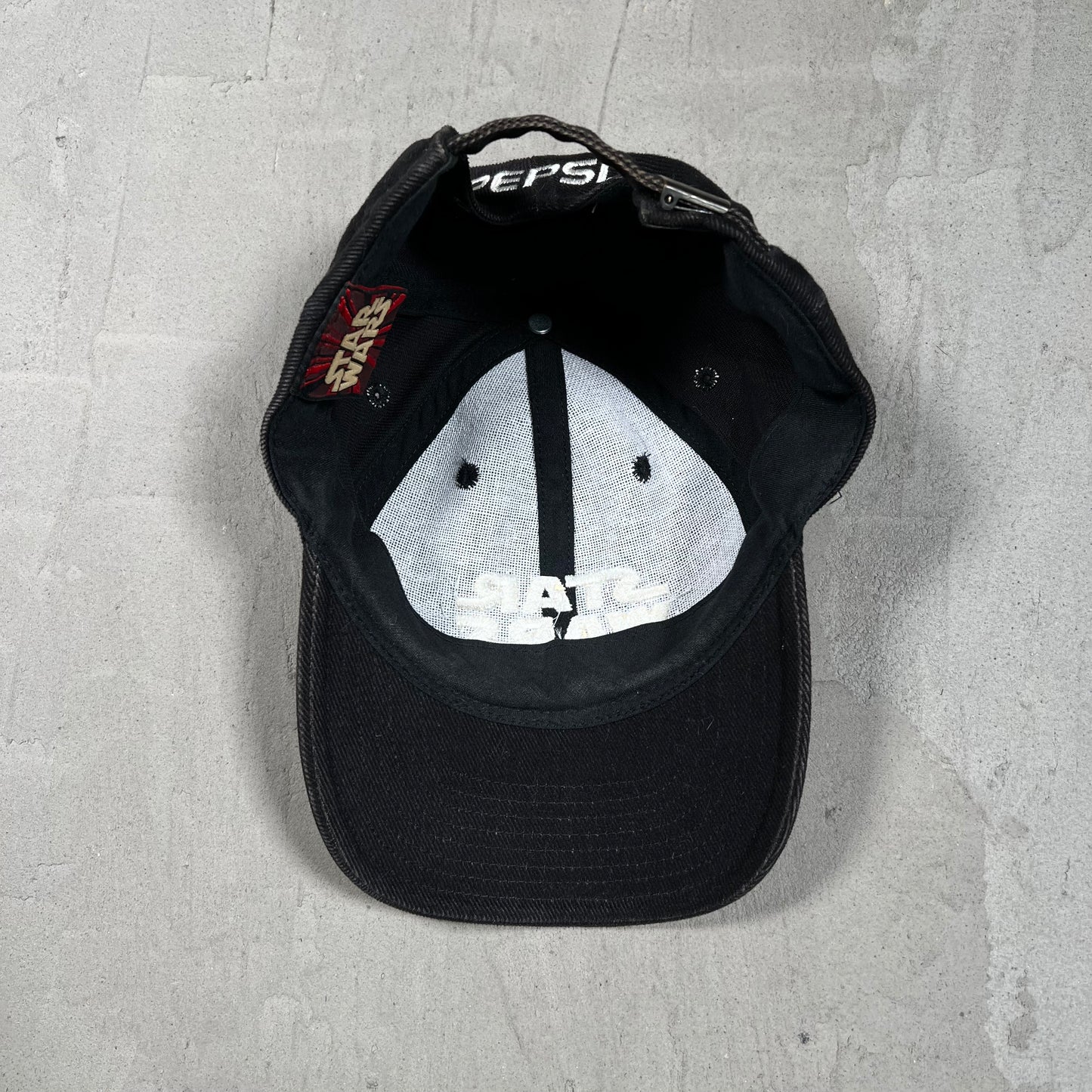 1999 Star Wars Episode 1 Pepsi Promo Black Strap Hat USED v19753