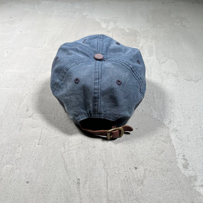 Y2K Polo Sport Ralph Lauren Base Fishing Patch Washed Blue Hat USED v19739