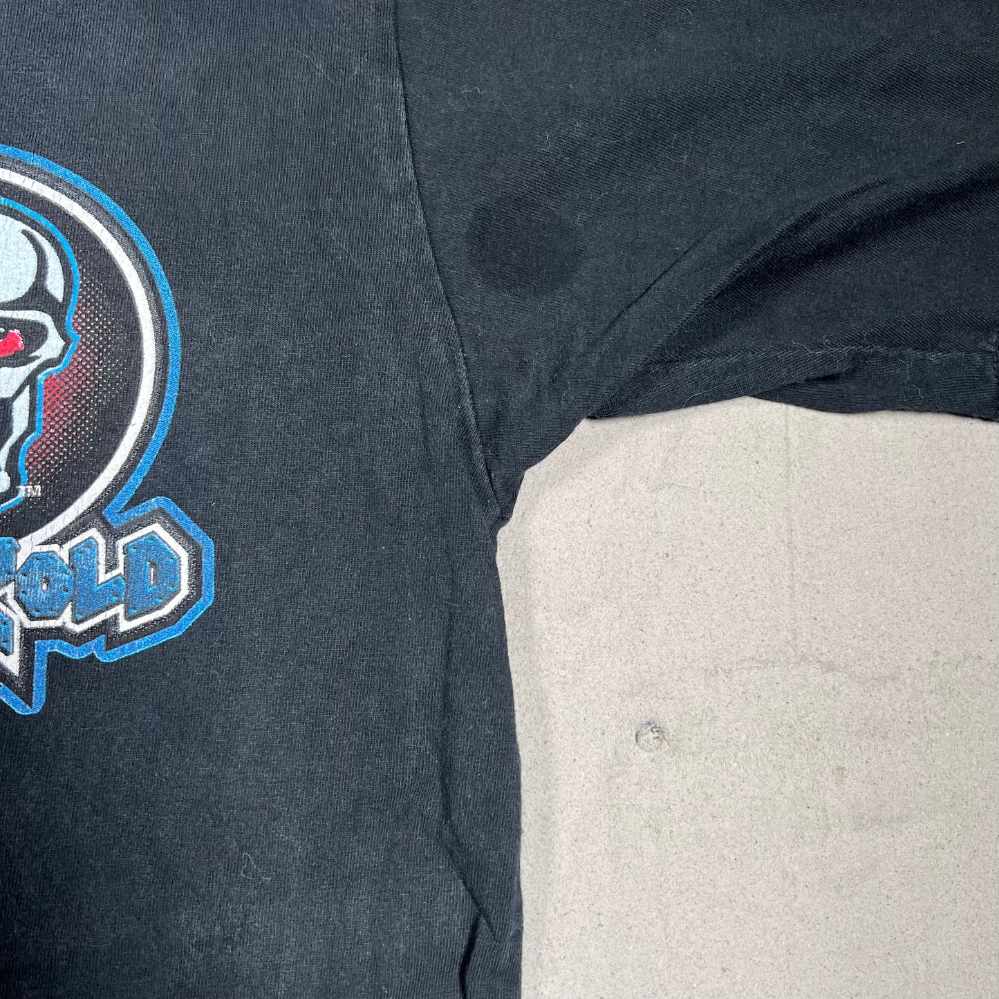 1999 Stone Cold WWF Button Up Baseball Black Jersey Size Large USED v19740
