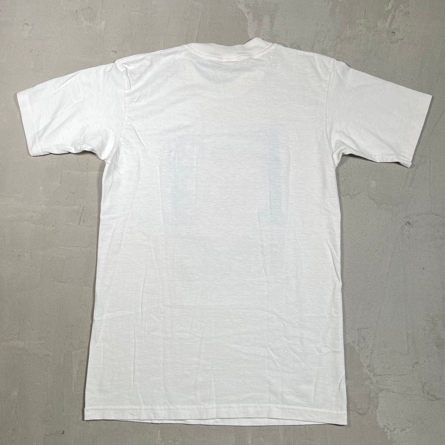 1997 Frankenstein Stamp Print White Tee Size Medium USED v19750