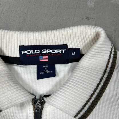 Y2K Polo Sport Ralph Lauren Thermal Half Zip Crewneck Size Medium USED v19787