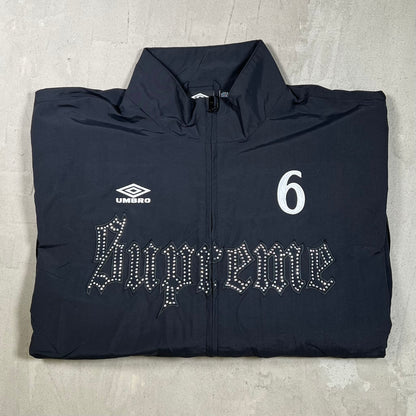 Supreme Umbro Rhinestone Black Track Jacket Size XXL NEW x17915