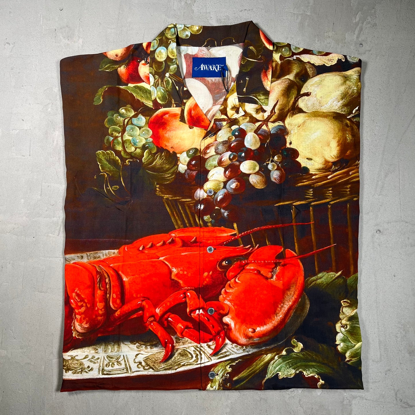 Awake Lobster AOP Button Up Shirt Size XXL NEW x17926