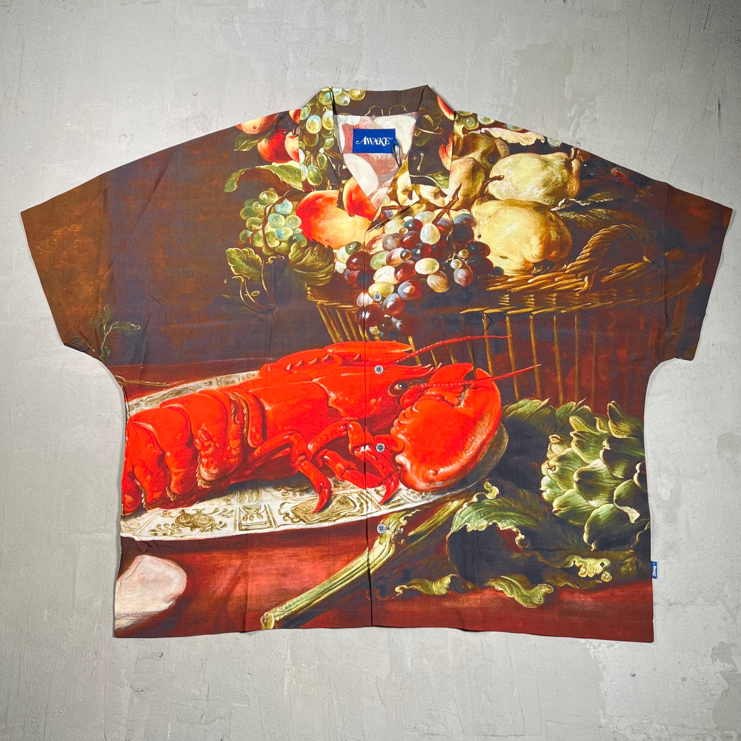 Awake Lobster AOP Button Up Shirt Size XXL NEW x17926