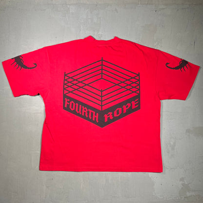 Fourth Rope Westside Gunn Mick Foley Red Tee Size XL USED x17923