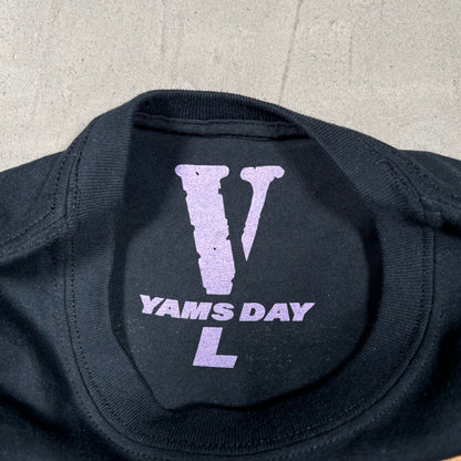 Yams Day Vlone Wrestling Black Tee Size Large USED x17917