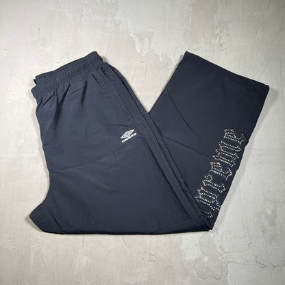Supreme Umbro Rhinestone Black Track Sweatpants Size XXL NEW x17916