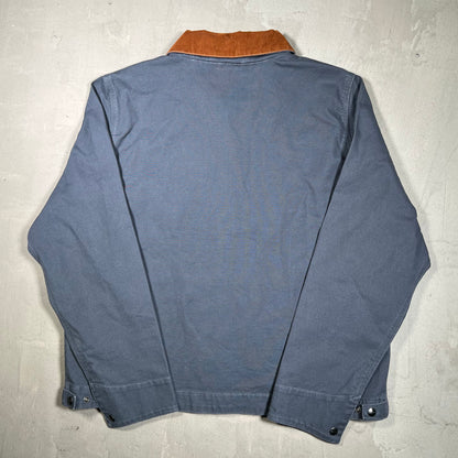 Carhartt Modern Workwear Blue Zip Up Jacket Size Large USED v19785