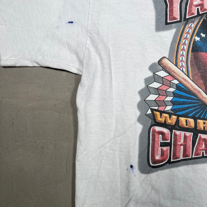 1996 Yankees World Series Champs Starter White Tee Size XL USED v19790