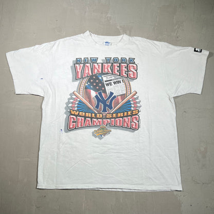 1996 Yankees World Series Champs Starter White Tee Size XL USED v19790