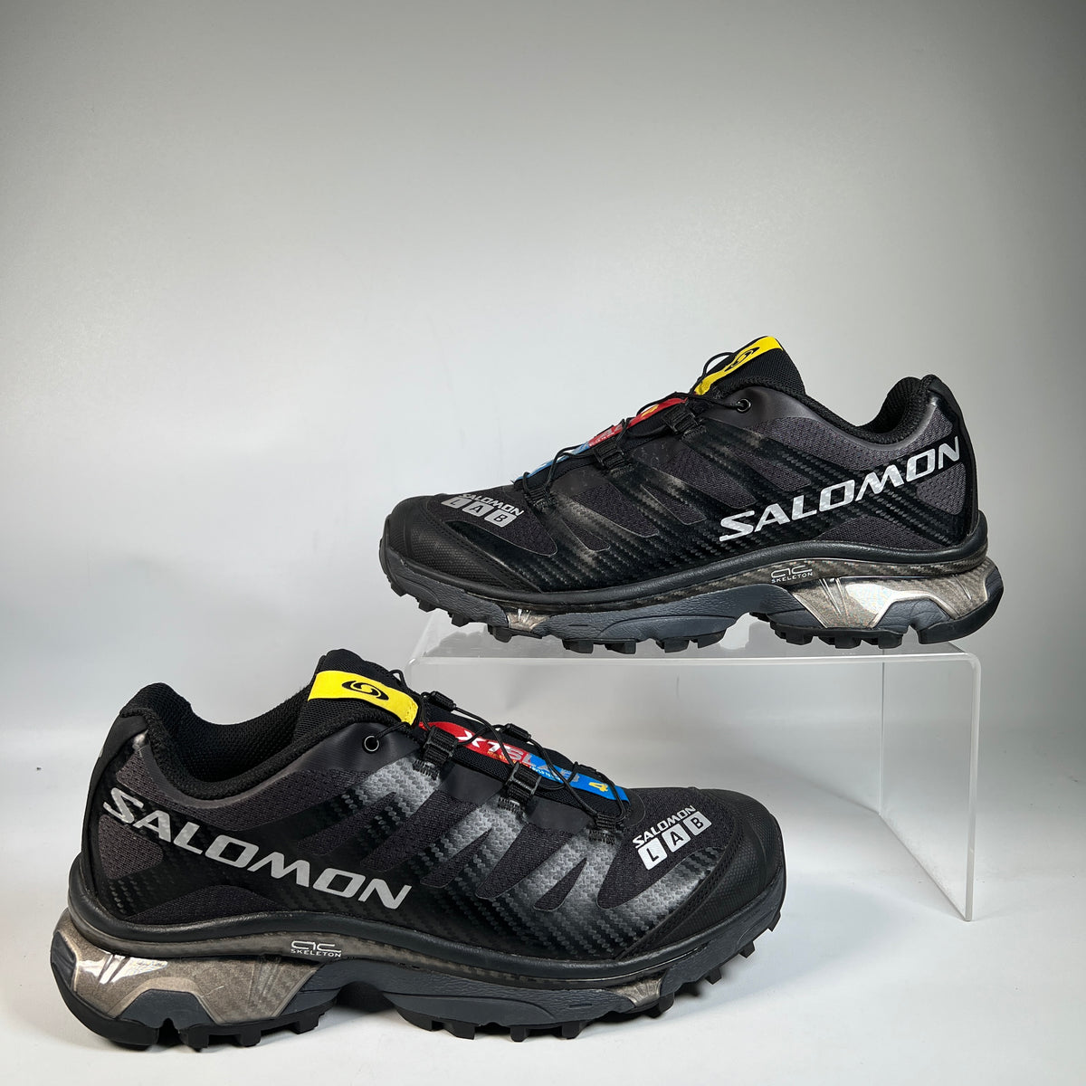 Salomon XT-4 OG Black Silver Metallic (2023) Size 9.5 USED s23264