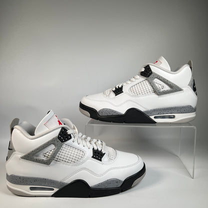 Jordan 4 White Cement (2025) Size 10.5 USED s23324