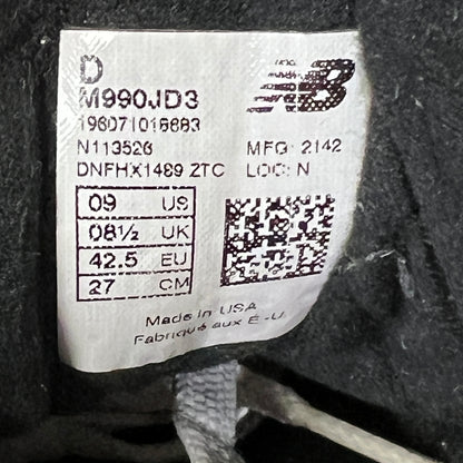 New Balance 990v3 JJJJound Olive (2022) Size 9 USED s23313