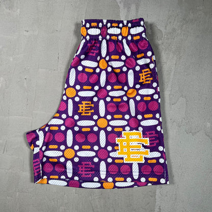 Eric Emanuel Groovy Purple Shorts Size Large USED x17920