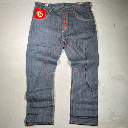 Evisu Daicock Limited 271 of 500 Blue Jeans Size 40x34 USED x17925