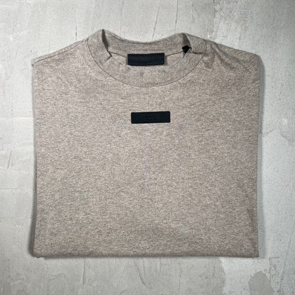 Fear of God FOG Essentials Oatmeal Tee Size Large USED x17902