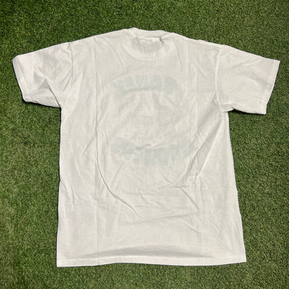1990s Honey Mooners Just Married White Tee Size Large USED v10625