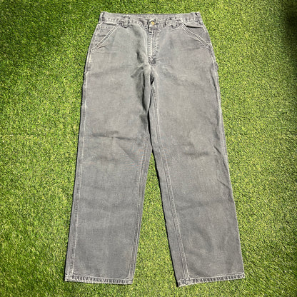 Carhartt Grey Work Pants Size 36 USED v15856