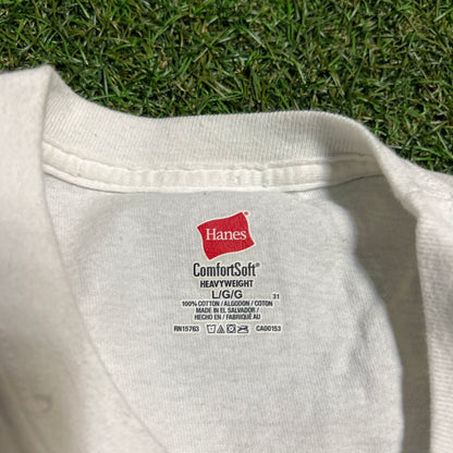 2010 Drake Passport White Tee Size Large USED v5038