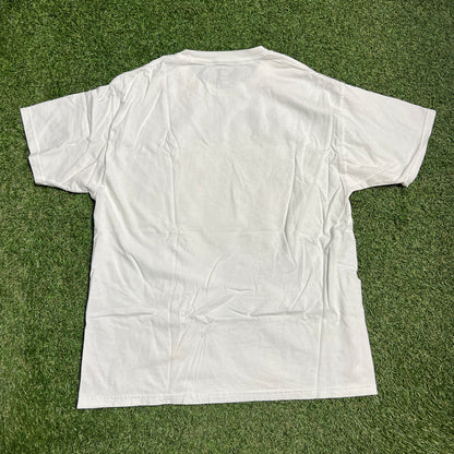 2010 Drake Passport White Tee Size Large USED v5038
