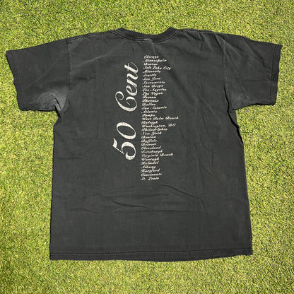 G Unit 50 Cent Black Tee Size Large USED v8847