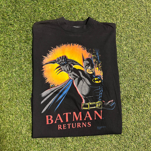 1991 batman returns comic tee black Size small (tagged large) USED v13185