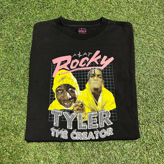 ASAP Rocky x Tyler 2015 Tour Black Tee Size Medium USED x2462